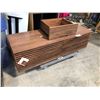 Image 1 : DESIGN WITHIN REACH WALNUT LINE STORAGE UNIT - REPAIR ONLY AND A LARGE WALNUT CREDENZA WITH