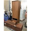Image 2 : DESIGN WITHIN REACH WALNUT LINE STORAGE UNIT - REPAIR ONLY AND A LARGE WALNUT CREDENZA WITH