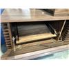 Image 3 : DESIGN WITHIN REACH WALNUT LINE STORAGE UNIT - REPAIR ONLY AND A LARGE WALNUT CREDENZA WITH