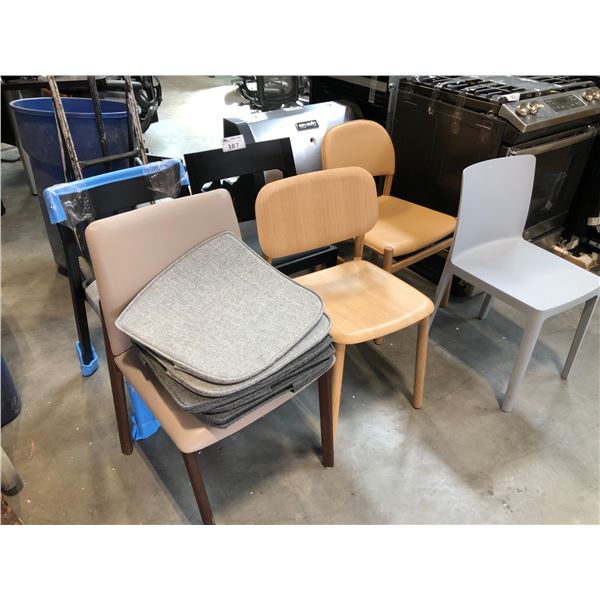 6 MISC. SIDE CHAIRS FOR REPAIR - PARTS ONLY, MUST TAKE ALL