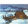 Image 2 : Phippen, George print, Welcome Lights, framed, 8 ½" x 11"