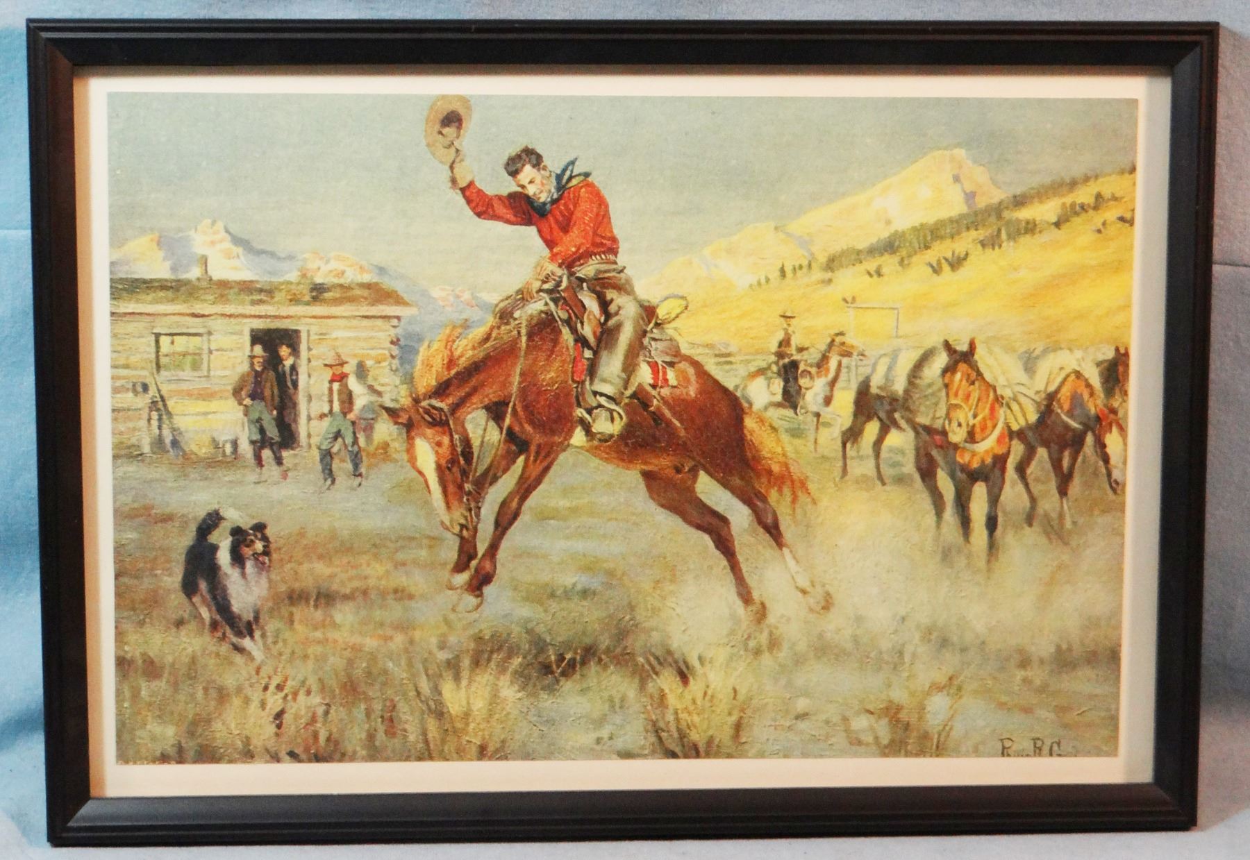 Philip R Goodwin Prints Goodwin, Philip R. framed print, The Bronc Rider, 14
