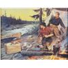 Image 2 : Goodwin, Philip R. print, Camp Visitor, 16" x 20"
