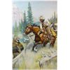 Image 2 : Goodwin, Philip R. framed print, A Fighting Chance, 22" x 15"