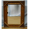 Image 2 : Fancy oak framed beveled mirror, 35" h x 27" w, 6 conchos, newer