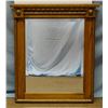 Image 1 : Fancy oak framed beveled mirror, 28" x 21", 2 conchos