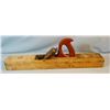Image 1 : Large wooden block plane, 26" w/2 ¾" blade, old