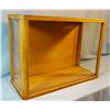 Image 2 : Glass show case, table-top model, hinged back door, 17" h x 24" w, 10" d