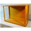 Image 3 : Glass show case, table-top model, hinged back door, 17" h x 24" w, 10" d