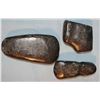 Image 1 : (3) stone hammers/axes, 3" -  6"