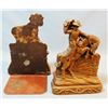 Image 8 : (2) sets of bookends: Resin cowboys 7" x 7" & 6" x 4"