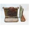 Image 7 : (3) sets Warbonnet bookends: cast iron & resin, 6" x 5 ¾" and 5" x 4"