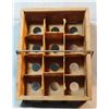 Image 3 : Small wooden egg crate, 1 doz., 8" x 6 ½"