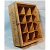 Image 5 : Small wooden egg crate, 1 doz., 8" x 6 ½"