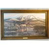 Image 1 : Zabel, Larry artist enhanced giclee, Elk Country Autumn, 22" x 40", framed