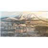 Image 2 : Zabel, Larry artist enhanced giclee, Elk Country Autumn, 22" x 40", framed