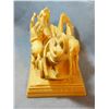 Image 6 : Chairiot rider w/4 horse hitch scuplture, composition, 8" h x 10" w x 6" deep, unmarked