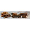 Image 1 : 6 pcs Cast Iron Toys: 5 matching asst'd railroad cars, 1 larger caboose