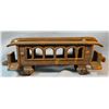 Image 2 : 6 pcs Cast Iron Toys: 5 matching asst'd railroad cars, 1 larger caboose