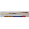 Image 1 : (2) drum sticks: 15" and 19", one w/bead trim