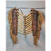 Image 1 : Fancy beaded hair pipe breast plate, 2 beaded panels, 12" x 2"