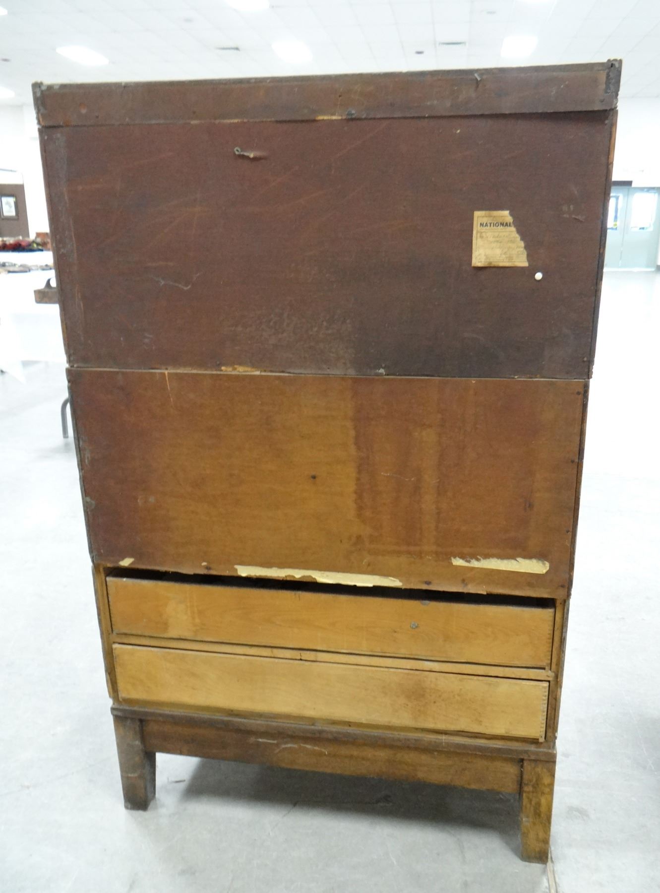 Oak Y & E step-down file cabinet, 15 drawers, quarter sawn, 52" h x 25 ...