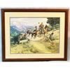 Image 1 : Shope, Irwin "Shorty" print, Grizzly Encounter, 11" x 15", framed