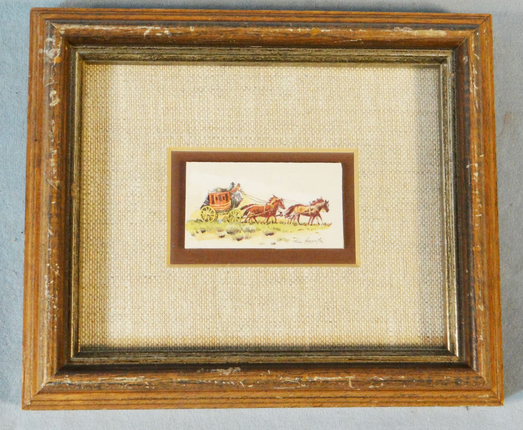 Abram, Paul watercolor, Stage Coach, 1 ½