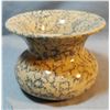 Image 3 : Rare spongeware/stoneware spitton, 4 ½" h x 6 ¼" w