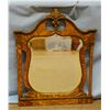 Image 1 : Ornate oak beveled mirror, 28" x 21", excellent condition