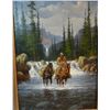 Image 2 : Roberts, Gary Lynn oil on canvas, Crossing The River, 12" x 16"