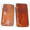 Image 2 : (2) Al Furstnow holsters w/square leather backing, 9 ½" and 8"