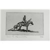 Image 6 : (7) Powell, Ace etchings, various sizes, all signed, all #1 of 50, Indian, Cowboy and Cabin scenes