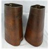 Image 2 : Leather cuffs, unmarked, worn by Montie Montana, sells with authentication