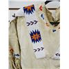 Image 2 : Buckskin dress with fringe and beading, 51" long including fringe