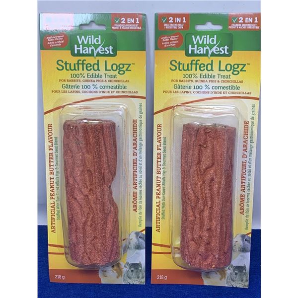 Wild Harvest Stuffed Logz- Small Animal Edible Treat (2 x 218g)