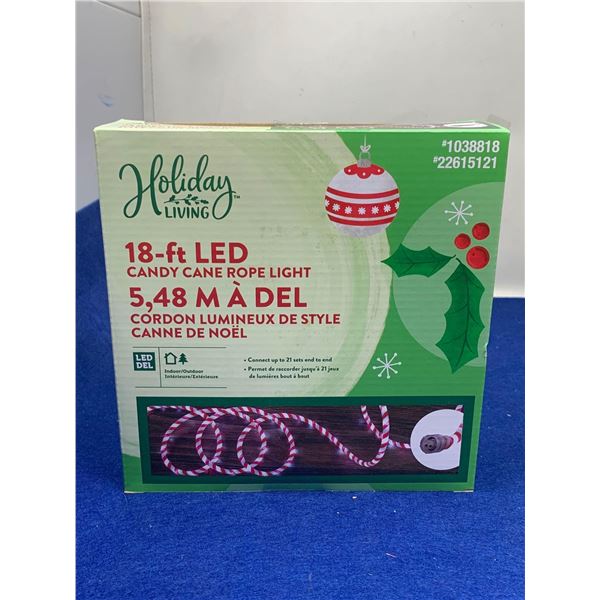 Holiday Living 18ft LED Candy Cane Rope Lights