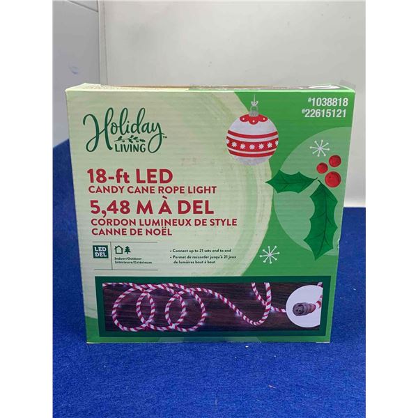Holiday Living 18ft LED Candy Cane Rope Lights