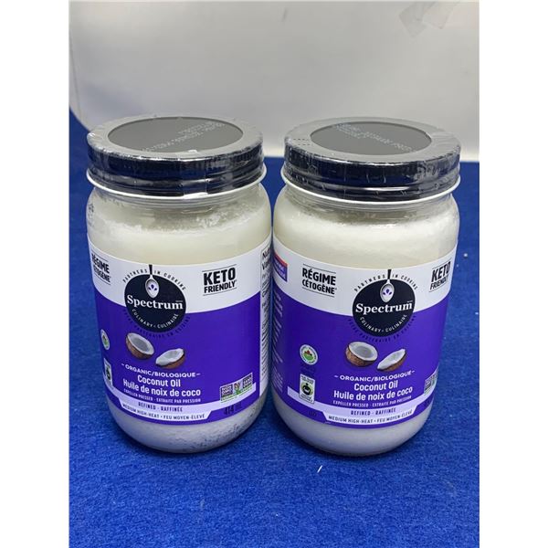 Spectrum Organic Refined Coconut Oil (2 x 414ml)