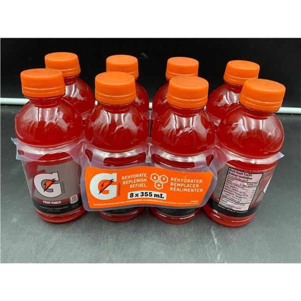 Gatorade Fruit Punch Electrolyte Beverage (8 x 355ml)