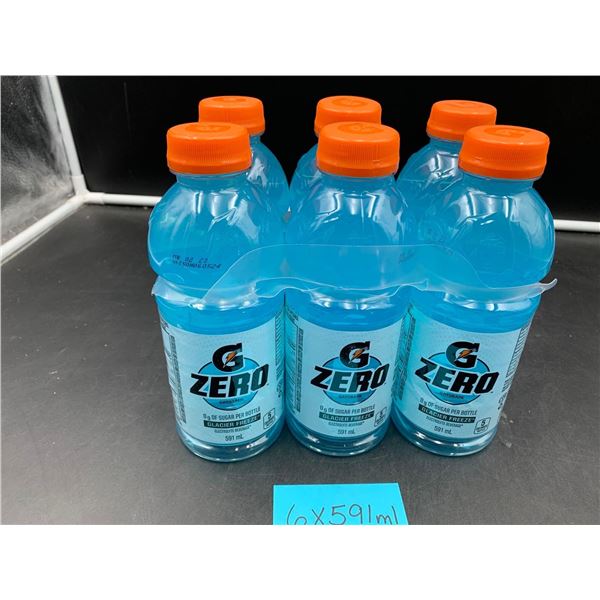 G Zero Glacier Freeze Zero Sugar Electrolyte Beverage (6 x 591ml)