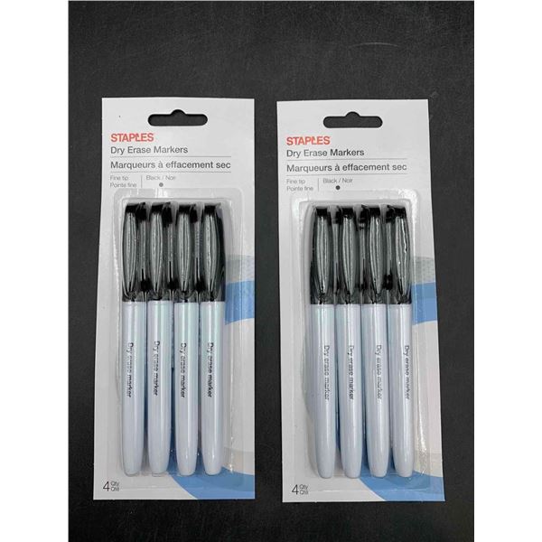 Staples Dry Erase Markers (2 x 4)