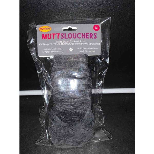 Mutt Slouchers (M) Rubber Dipped Slouch Dog Socks