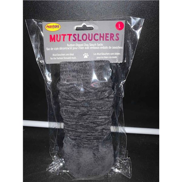 Mutt Slouchers (L) Rubber Dipped Slouch Dog Socks