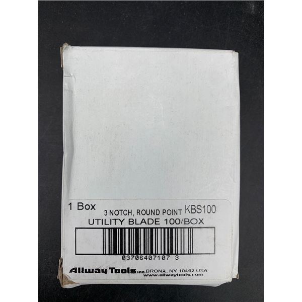 3 Notch, Round Point Utility Blade (100bx)