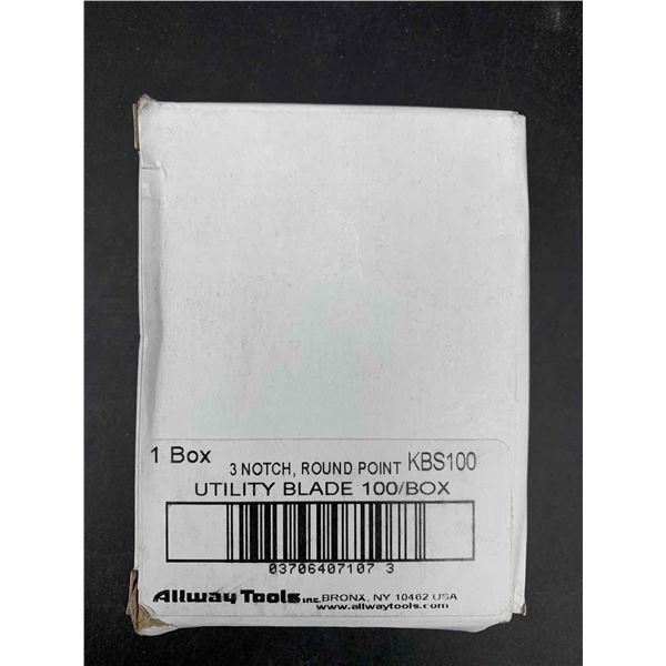 3 Notch, Round Point Utility Blade (100bx)