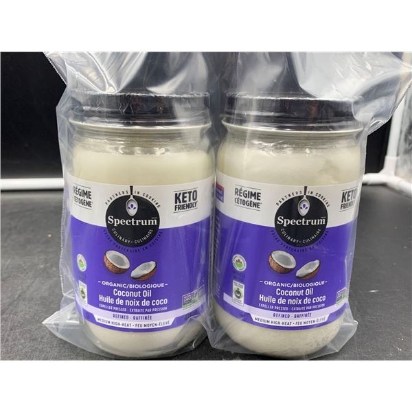 Spectrum Organic Refined Coconut Oil (2 x 414ml)