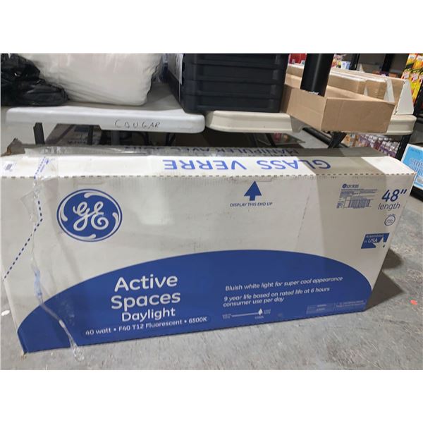 CASE LOT OF 84 - F40-T12 Fluorescent 48" Bulbs GE Active CONTRACTOR PACK