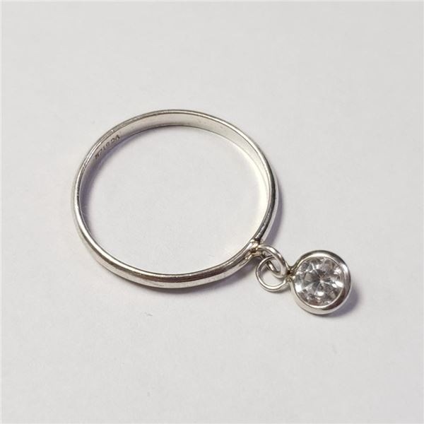 Silver Cubic Zirconia Ring (~Size 7), Suggested Retail Value $160