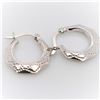 Image 1 : Silver Small Hoop Earrings, Suggested Retail Value $160